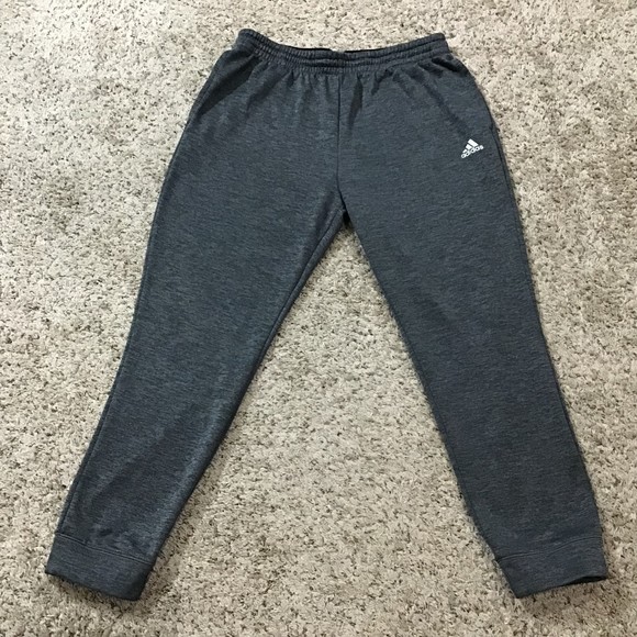 Adidas Unisex Men's or Women's Cotton Warm-Up Pants Heather Grey XL - Picture 2 of 12